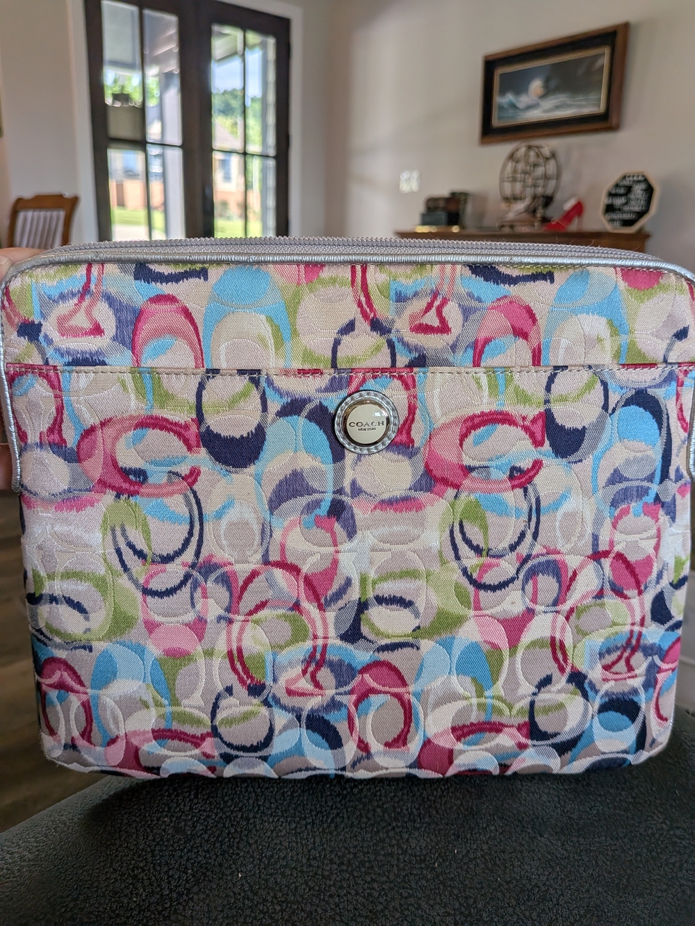 COACH Multicolor Signature Circle iPad  Pouch